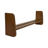 Vintage wooden wall shelve rack bookshelf in wood minimalist