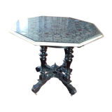 Marble table with stone encrustation from India