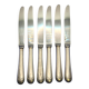 Set of 6 small silver-plated Navy knives from Christofle