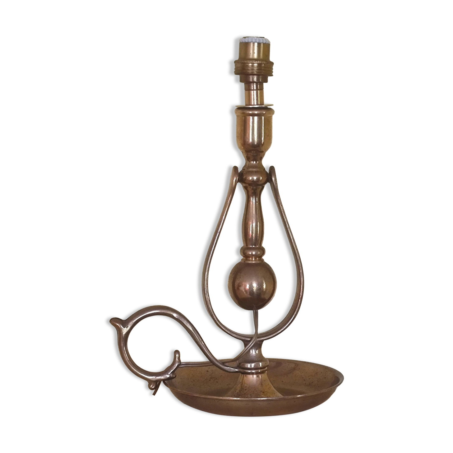 Marine lamp in bronze and brass - bronze swing lamp