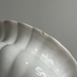 Small white ceramic flowerpot or bowl on foot