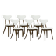 Chaises Mid-Century n° 124, par H & J Kurmanowicz, Pologne, années 1950, lot de 6