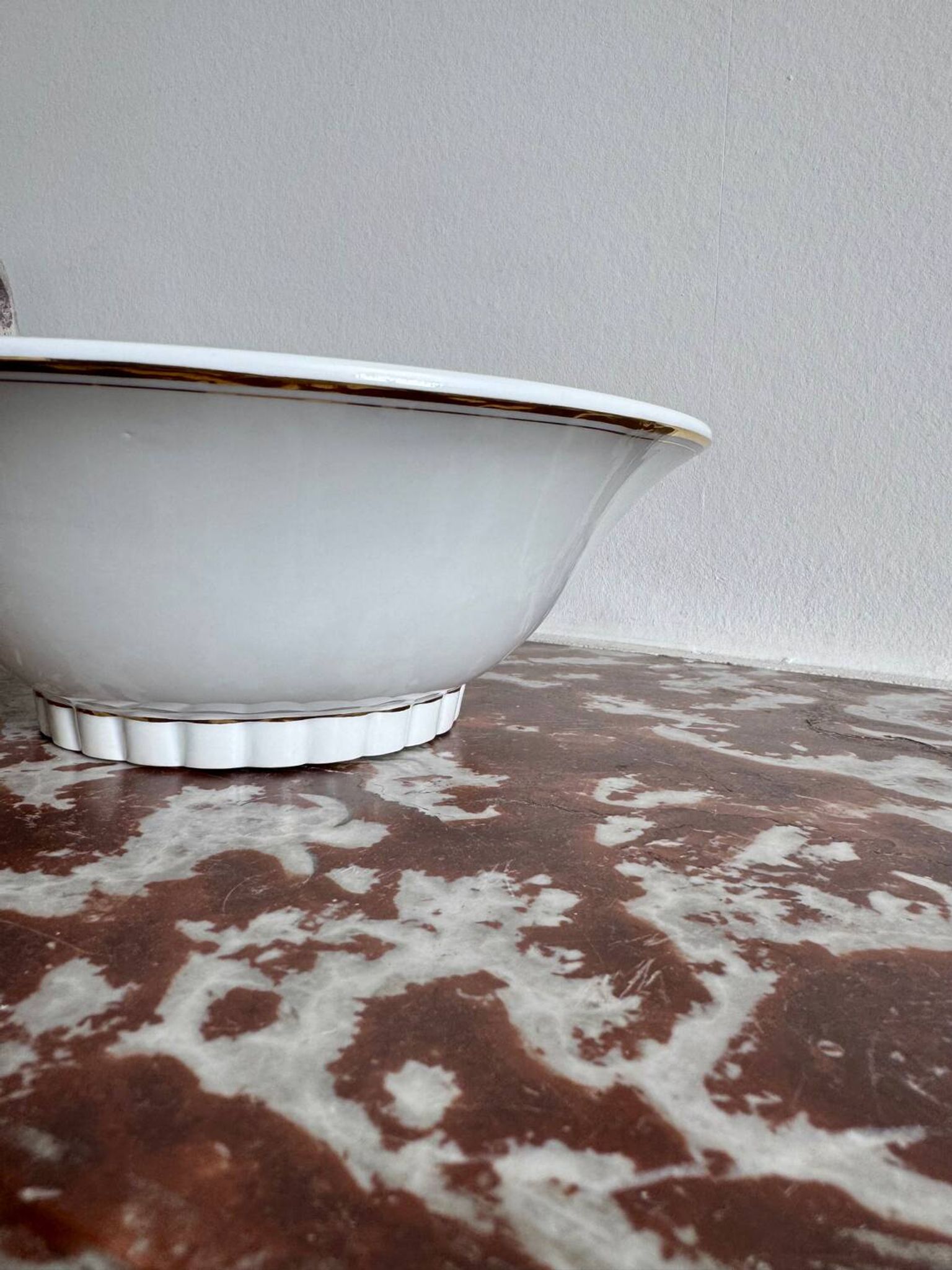 Limoges porcelain salad bowl