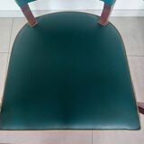 pair of green bridge armchairs