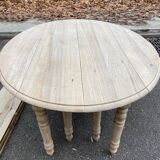 Louis Philippe extendable dining table with 8 leaves, renovated, 350cm, 19th century.