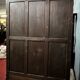 Baroque Louis XV style armoire in solid walnut circa 1880