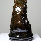 Vintage 1980s glazed terracotta horse or chess knight head