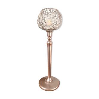 Pink globe lamp