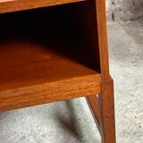 Vintage bedside tables in blond teak 1960