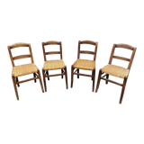 Set of 4 bistro chairs from the 1920s