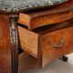 Paire de commodes anciennes style baroque en noyer XIXe siècle