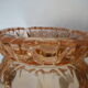 Polished glass ashtray pink blush
