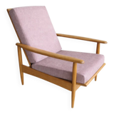 Scandinavian armchair with 3 positions