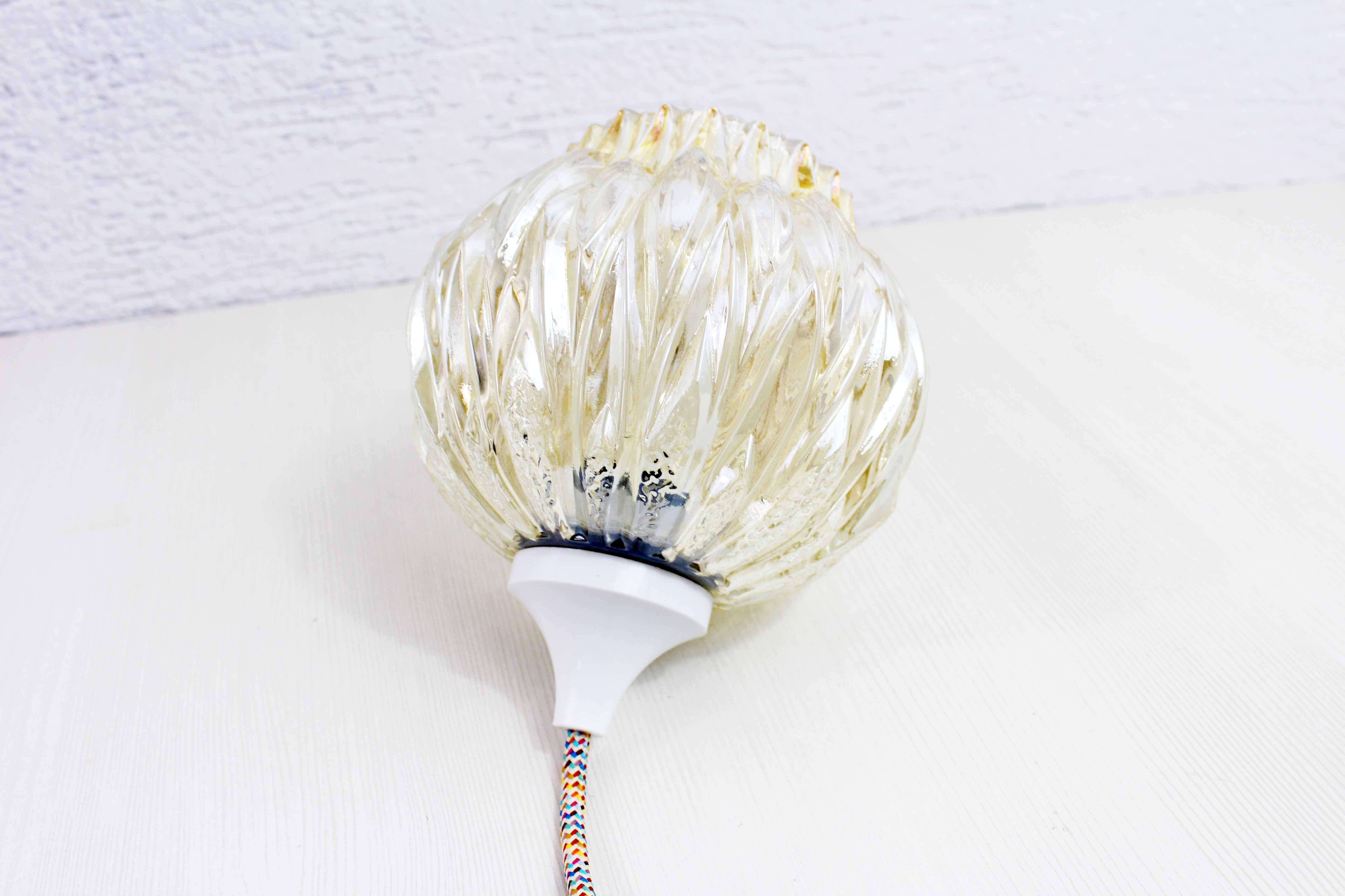 Vintage glass and fabric cable walker