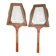 Pair of vintage Majestic tennis rackets with press.