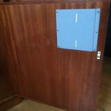 Pair of Iroko Science Lab Cupboards from 1950