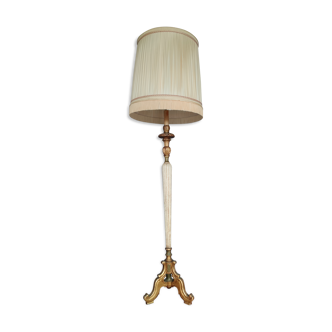 Venetian lamppost in Wood and Gilded Stucco