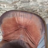 Lot de 4 Chaises à Bras, En Métal Chromé – 1970