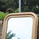 Vintage champagne gold wooden mirror – Louis-Philippe style – 86 × 62 cm