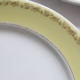 Set of 6 flat plates Luneville, Libourne model, vintage French