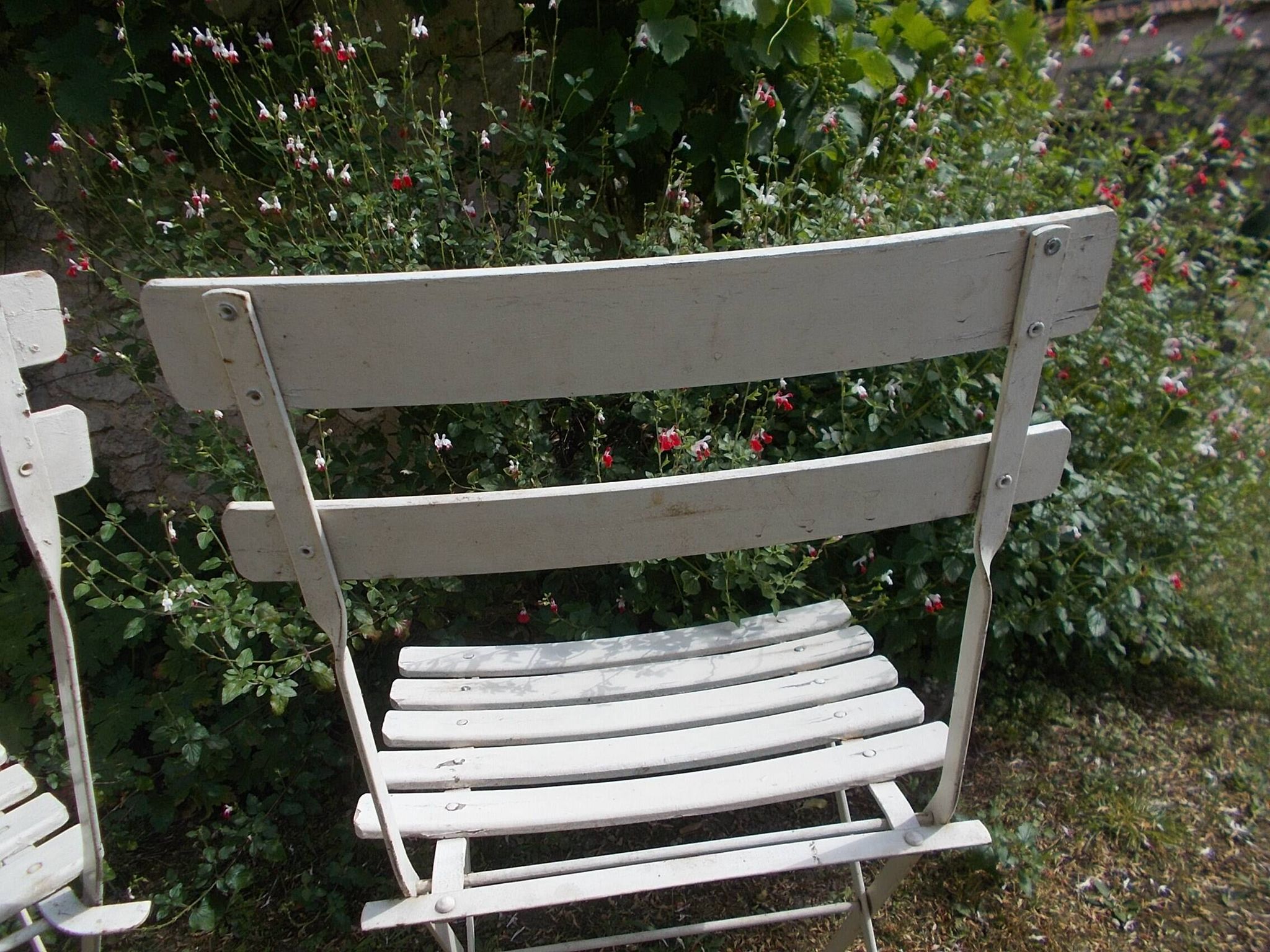 Set of 3 folding garden chairs