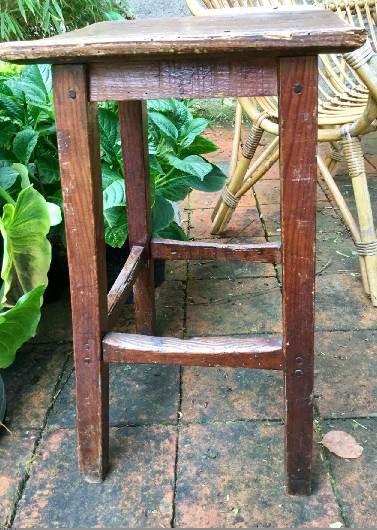 Old farm stool
