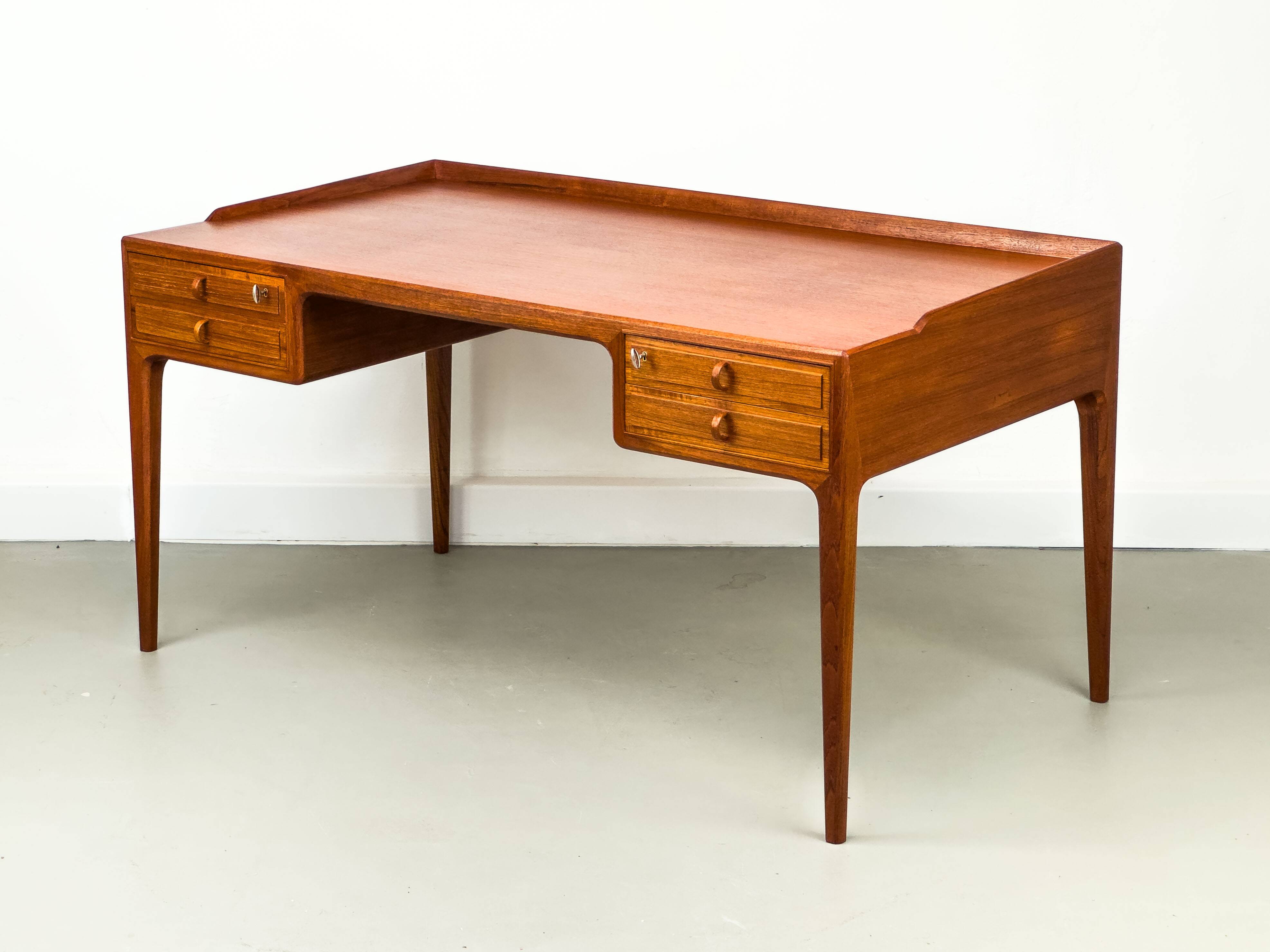 Teak Desk by Bertil Fridhagen for Bodafors, 1960s