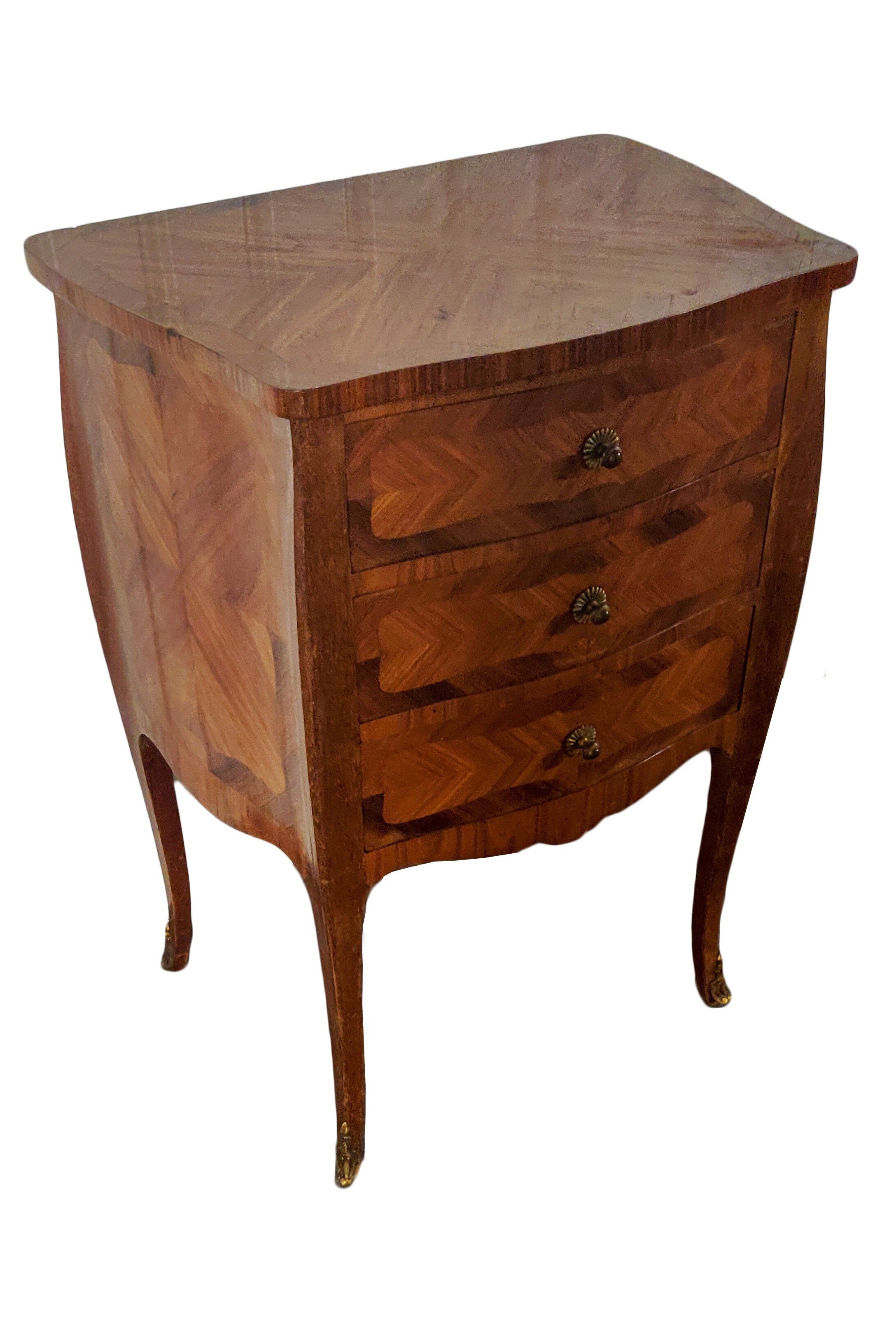Healing storage 3 drawers Louis XV stamped Rinck Paris