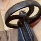 Table basse ancien chariot industriel
