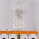 Elongated wall lamp by Kaiser Leuchten with bubble glass 1960s