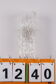 Elongated wall lamp by Kaiser Leuchten with bubble glass 1960s