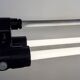 Industrial Grey Tube Light from Elektrosvit, 1970s