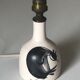Ceramic lamp foot signed vintage 50 years
