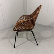 Rattan easy chairs by Rohé Noordwolde, Netherlands 1950-60’s
