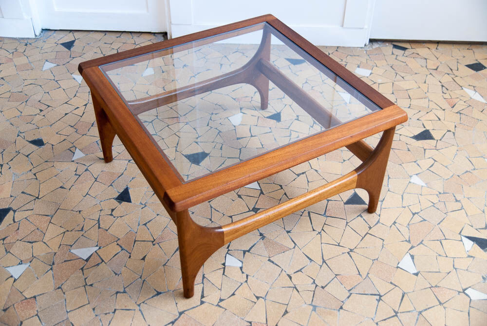 Square and glazed coffee table