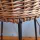 Lampadaire vintage - rotin et bambou - années 1950