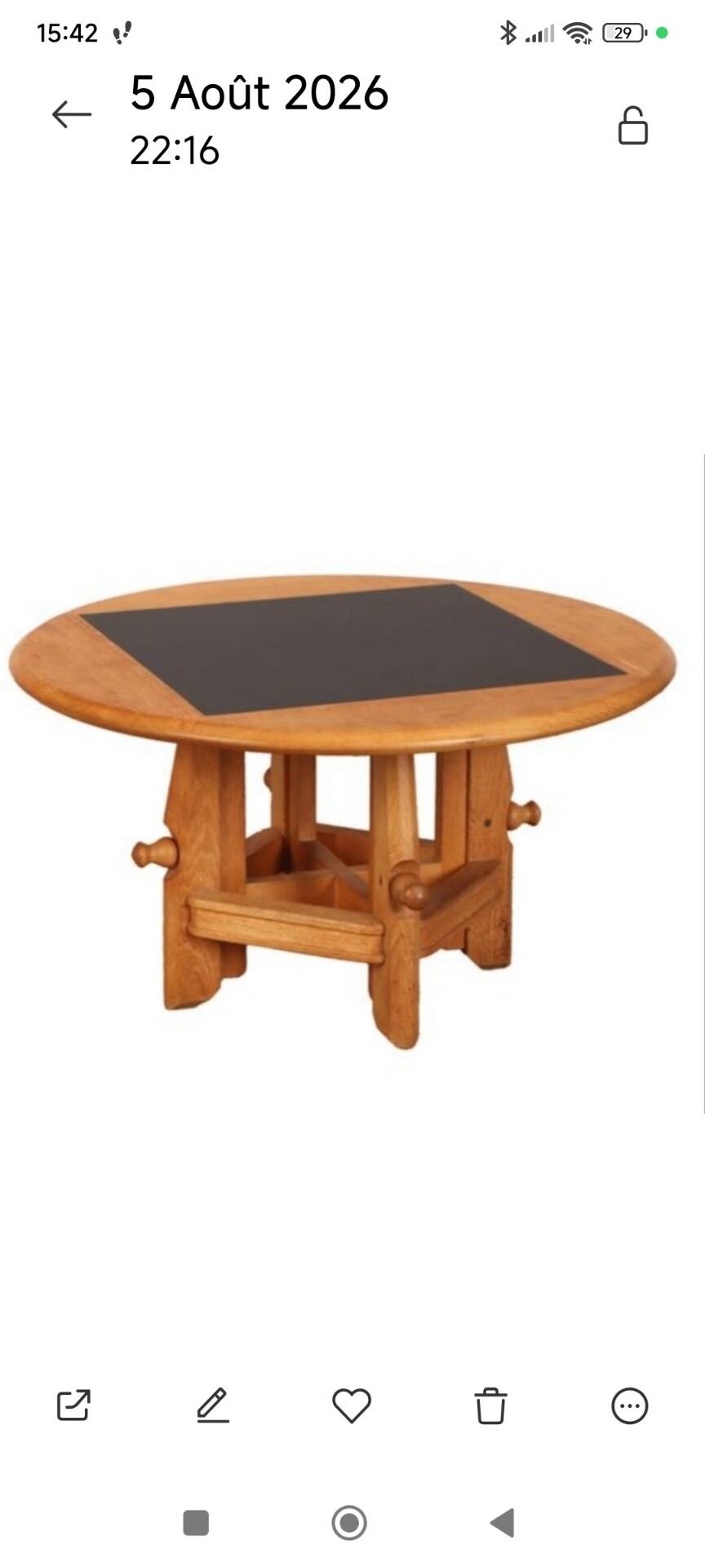 Ladislas Guillerme et Chambron coffee table - Solid oak Your House