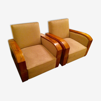 Paire de fauteuils Art Deco