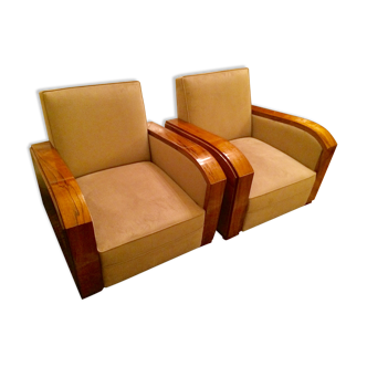 Pair of Art Deco armchairs