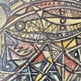 Unknown, Untitled, 1968, Chalk & Acrylic, Framed