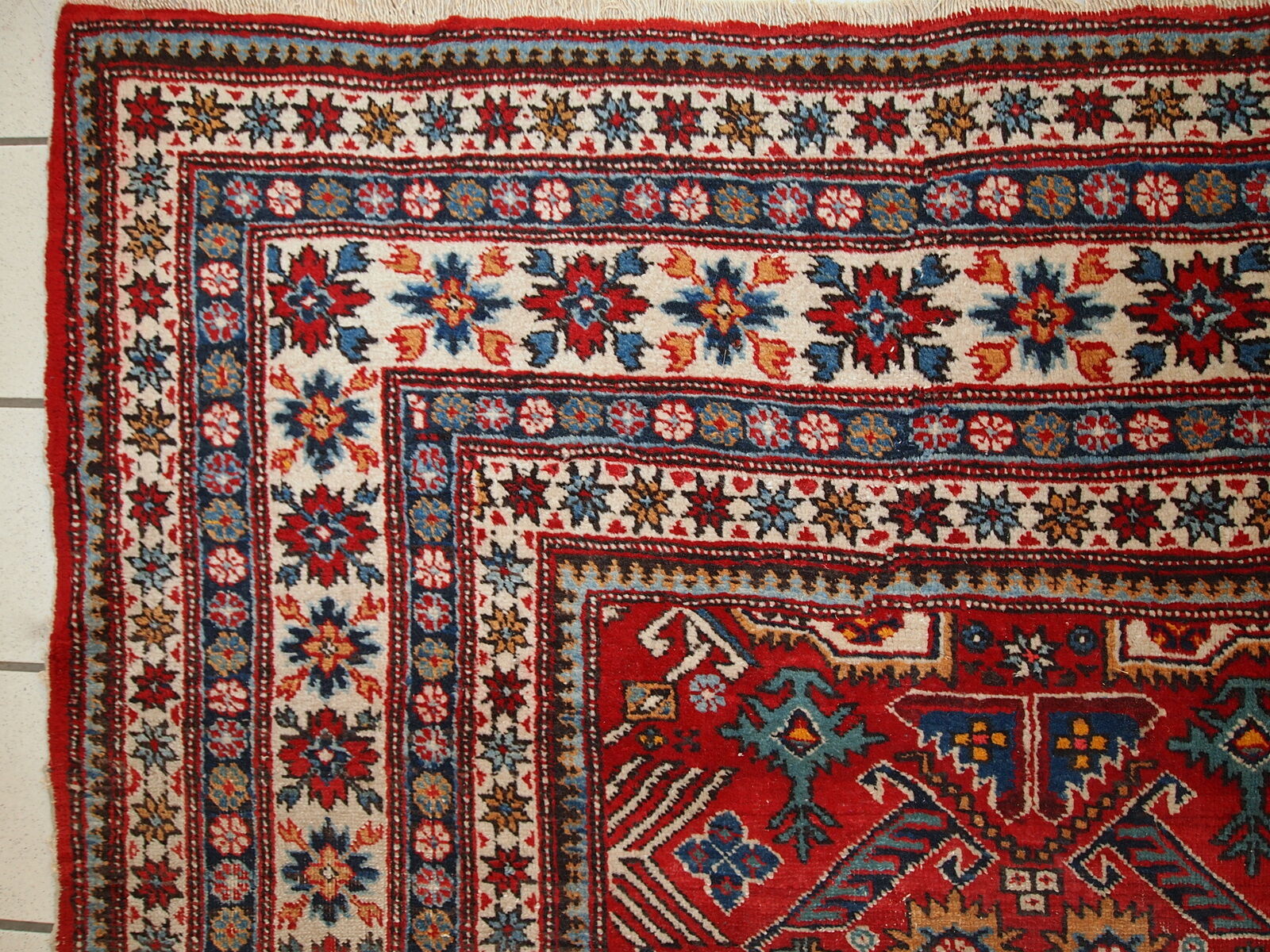 Tapis ancien persan dzhosagan fait main 267cm x 366cm, 1920s