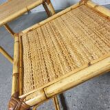 Mid-Century Rattan Nesting Tables