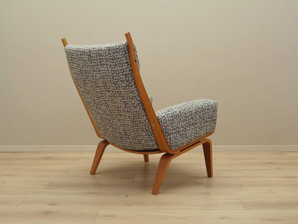 Fauteuil lounge, design danois, années 1960, designer : Hans J. Wegner, fabricant :