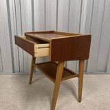 Teak bedside table, Sweden, 1960s