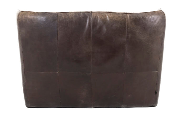 Brown leather sofa by Gerard van den Berg for Montis, after 1974