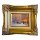 HSP Paris Porte St Denis painting signed William ec. XX° cf. Laloue Cortès + frame