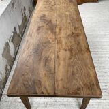 Farmhouse table in oak and walnut 2m