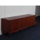 Grande enfilade vintage en bois des années 1960