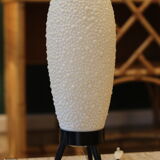 Mid-century textured plastic lamp, 1950s–60s.