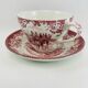 Breakfast Cup and Saucer Coaching Scenes Red by Johnson Bros
